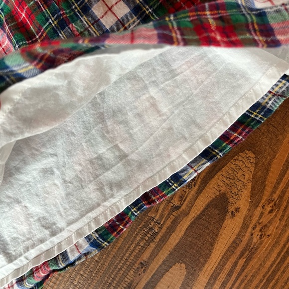 Gap Girls Flannel Plaid Ruffle Top - Picture 5 of 7